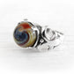Sterling Silver Fleur de Lis Cremation Glass Ring | Reverie