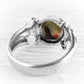Sterling Silver Fleur de Lis Cremation Glass Ring | Reverie