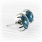 Sterling Silver Cremation Glass Stud Earrings | Solace
