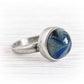 Sterling Silver Cremation Glass Ring | Embrace