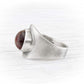 Sterling Silver Cremation Glass Ring | Serene