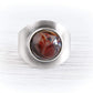 Sterling Silver Cremation Glass Ring | Serene
