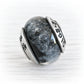 Sterling Silver Engraved Cremation Glass Bead | Reminisce