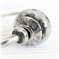 Custom engraving on a sterling silver bead cap set on a glass bead containing cremation ashes