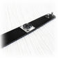 Handmade leather memorial cuff bracelet featuring artisan blown glass encasing cremation ashes