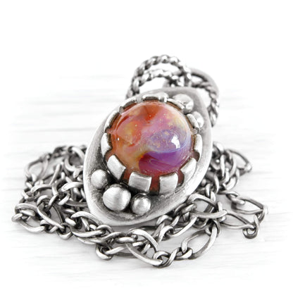 Sterling Silver Marquise Cremation Necklace | Adore