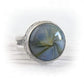 Sterling Silver Cremation Glass Ring | Miracle