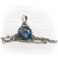 Sterling Silver Dainty Cremation Glass Necklace | Pure