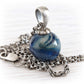 Sterling Silver Dainty Cremation Glass Necklace | Pure