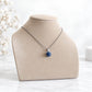 Sterling Silver Dainty Cremation Glass Necklace | Pure