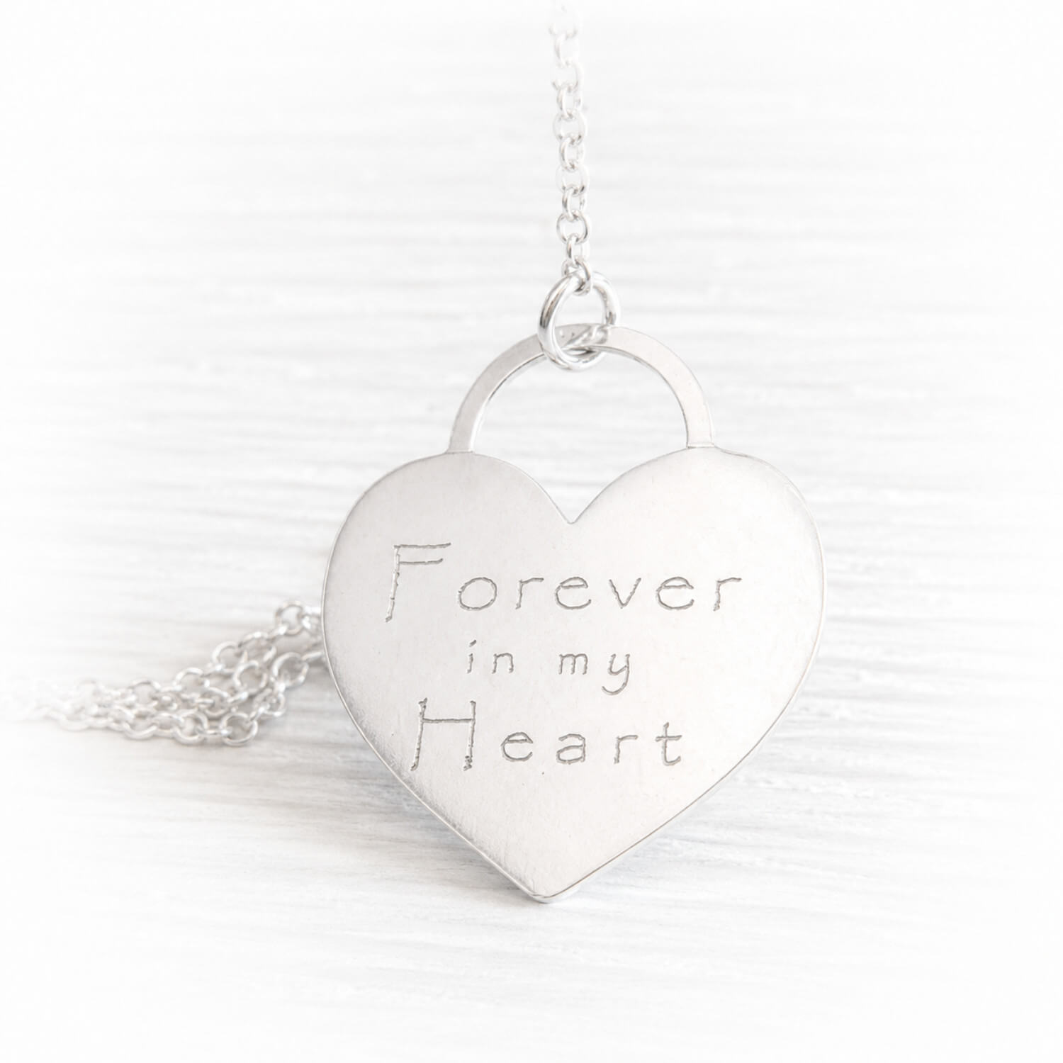 Artisan-crafted sterling silver lariat memorial necklace with custom engraving 