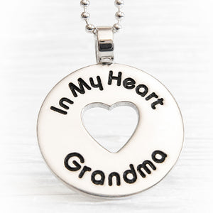 Sympathy keepsake for remembrance of a lost grandmother artisan crafted in Arizona from sterling silver