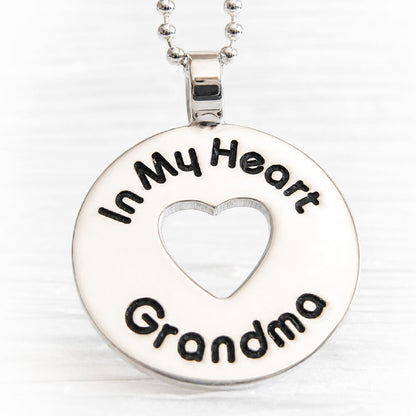 Sympathy keepsake for remembrance of a lost grandmother artisan crafted in Arizona from sterling silver