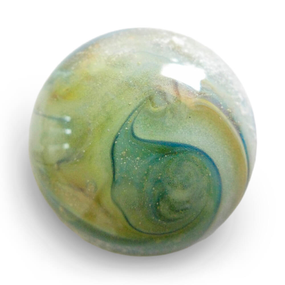 Foogy Mist memorial glass cabochon color sample