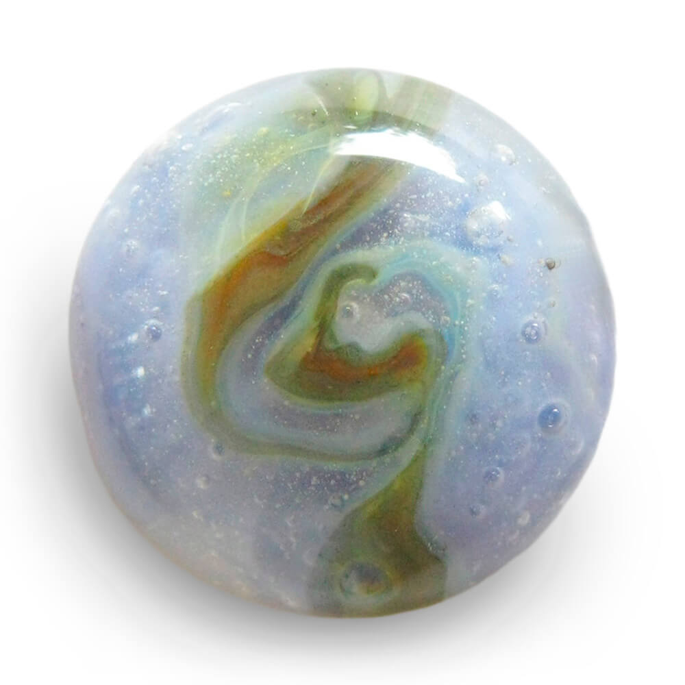 Lilac Fields memorial glass cabochon color sample