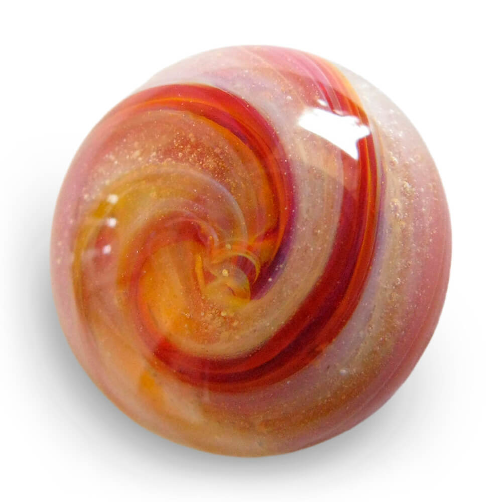 Peaches and Cream memorial glass cabochon color sample