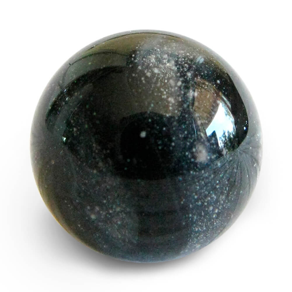 Raven Sparkle memorial glass marble color sample