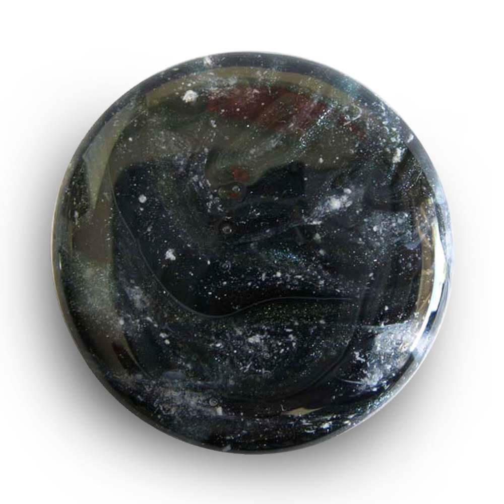 Raven Sparkle memorial glass large marble color sample