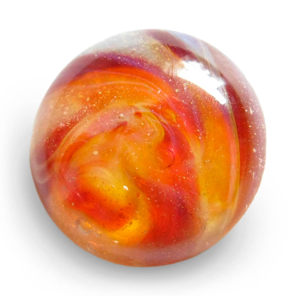 Sunset memorial glass cabochon color sample