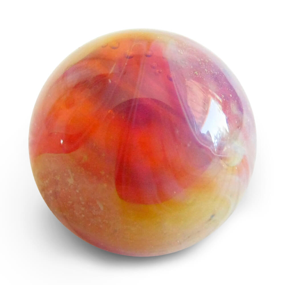 Sunset memorial glass marble color sample